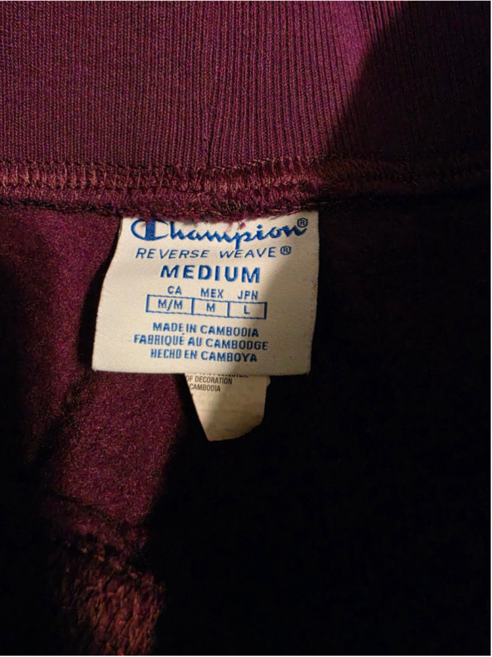 Champion Reverse Weave Purple All Over Logo Hoodie Jogger Set Medium